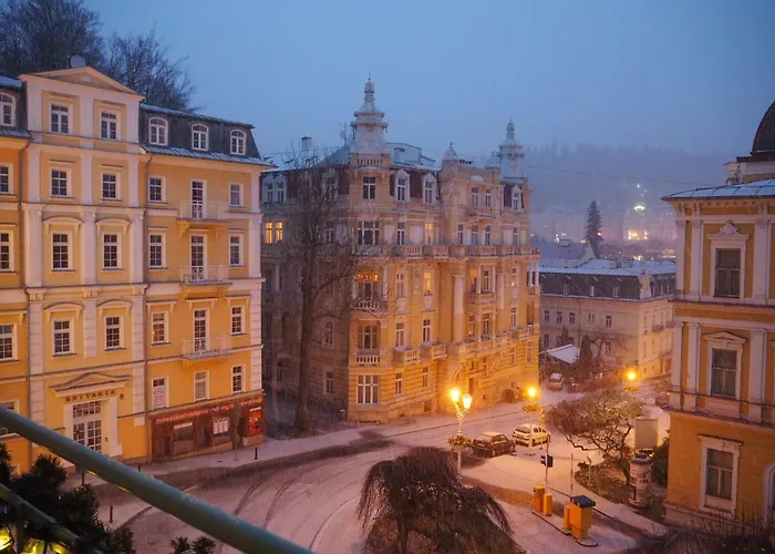 Balconies Above Colonnade Mariënbad
